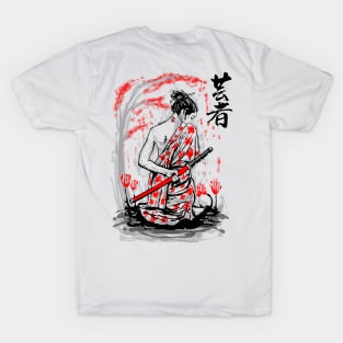 geisha katana T-Shirt